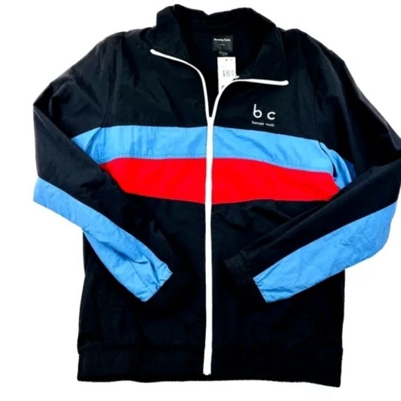 Barney Cools Black Nylon Full Zip Quick Jacket Windbreaker Mens XL NWT - Picture 2 of 3